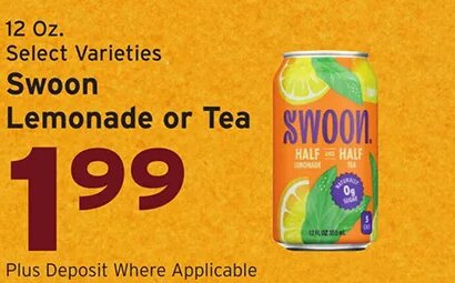 Swoon Lemonade or Tea at Hannaford