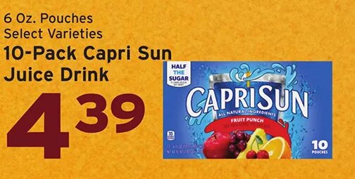 10-Pack Capri Sun Juice Drink at Hannaford
