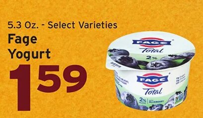 Fage Yogurt at Hannaford