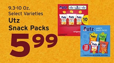 Utz Snack Packs