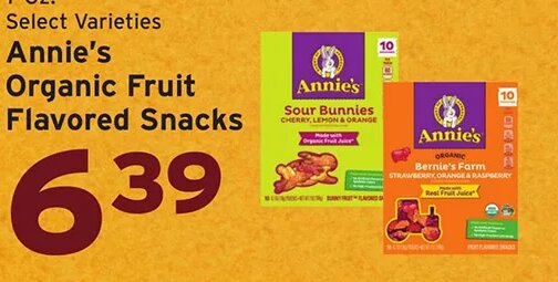 Annie's Organic Fruit Flavored Snacks