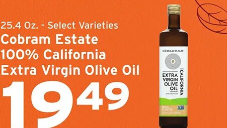 Cobram Estate 100% California Extra Virgin Olive Oil