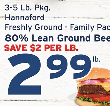 Freshly Ground 80% Lean Ground Beef
