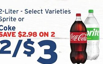 Sprite or Coke at Hannaford