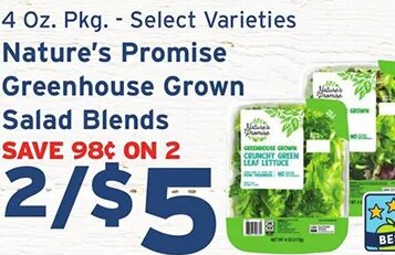 Nature's Promise Greenhouse Grown Salad Blends