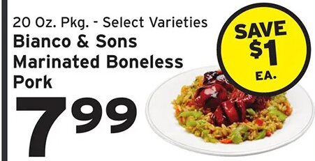 Bianco & Sons Marinated Boneless Pork