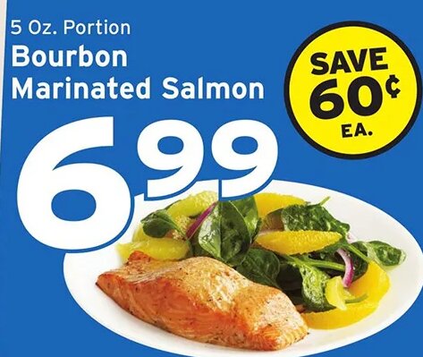 Bourbon Marinated Salmon at Hannaford