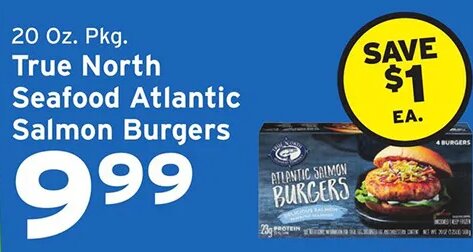 True North Seafood Atlantic Salmon Burgers