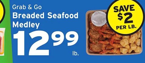 Grab & Go Breaded Seafood Medley