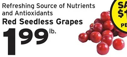 Red Seedless Grapes at Hannaford