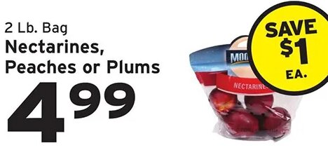 Nectarines, Peaches or Plums