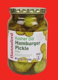 Hannaford Kosher Dill Hamburger Pickle Chips at Hannaford
