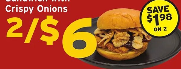 BBQ Fried Chicken Sandwich with Crispy Onions at Hannaford