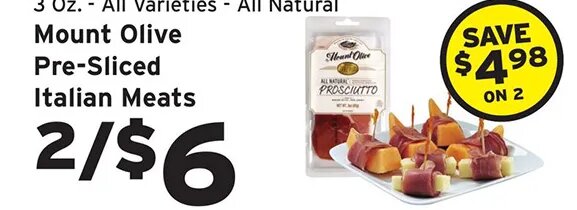 Mount Olive Pre-Sliced Italian Meats
