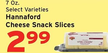 Hannaford Cheese Snack Slices