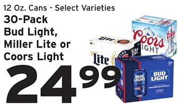 Bud Light, Miller Lite or Coors Light