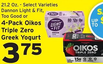 Dannon Oikos Triple Zero Greek Yogurt