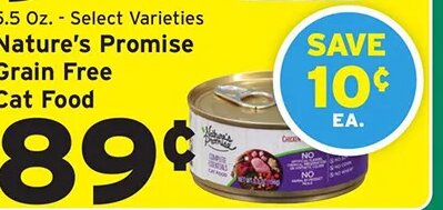 Nature's Promise Grain Free Cat Food at Hannaford