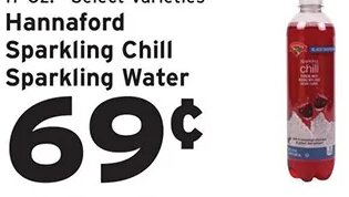 Hannaford Sparkling Chill Sparkling Water