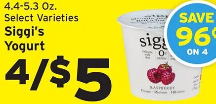 Siggi's Yogurt at Hannaford