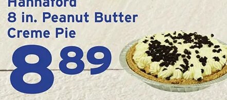 Hannaford 8 in. Peanut Butter Creme Pie at Hannaford