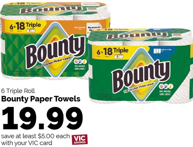 Bounty Paper Towels at Harris Teeter