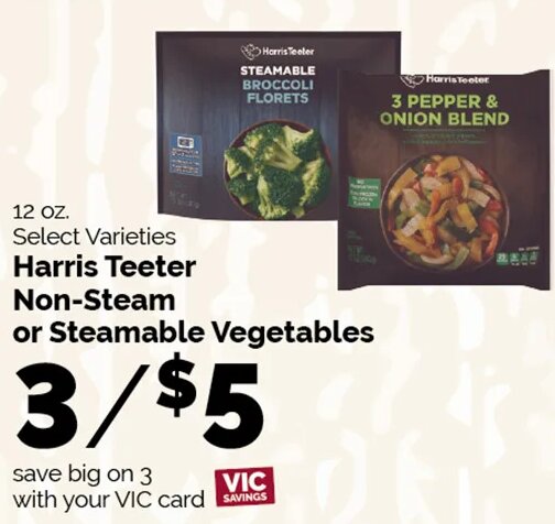Harris Teeter Non-Steam or Steamable Vegetables