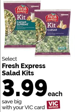 Fresh Express Salad Kits at Harris Teeter