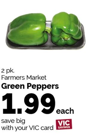 Farmers Market Green Peppers