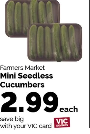 Farmers Market Mini Seedless Cucumbers