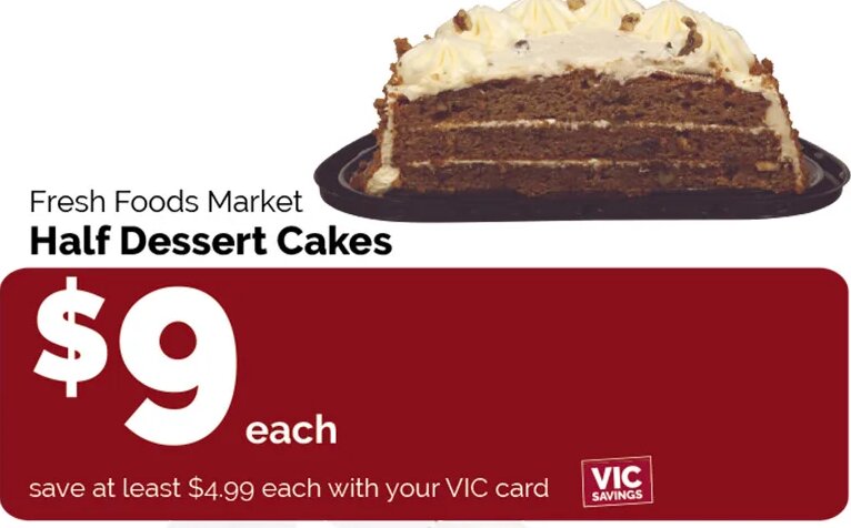 Fresh Foods Market Half Dessert Cakes