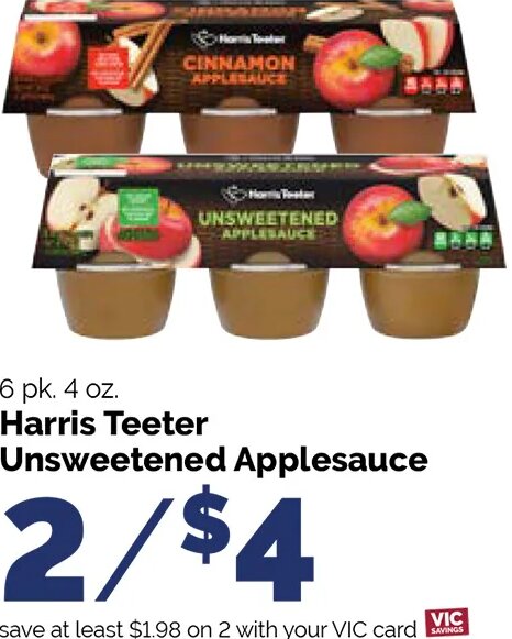 Harris Teeter Unsweetened Applesauce