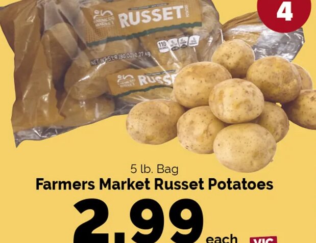 Farmers Market Russet Potatoes at Harris Teeter