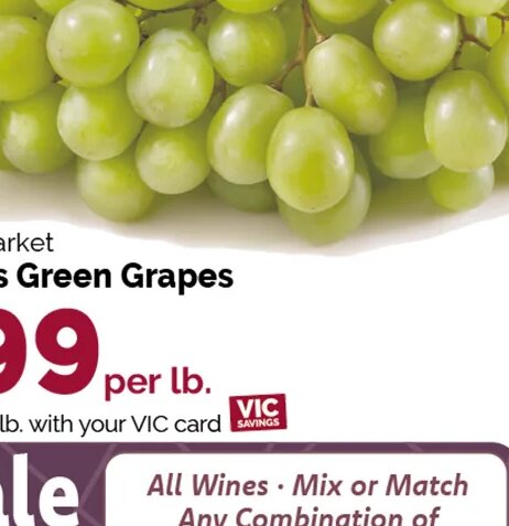 Farmers Market Seedless Green Grapes at Harris Teeter