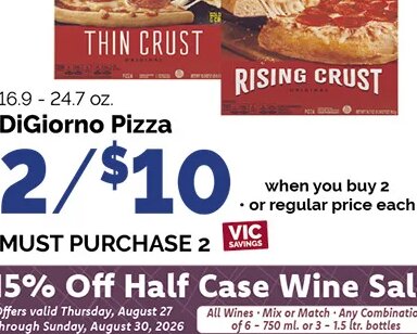 DiGiorno Pizza at Harris Teeter