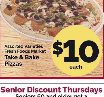 Fresh Foods Market Take & Bake Pizzas
