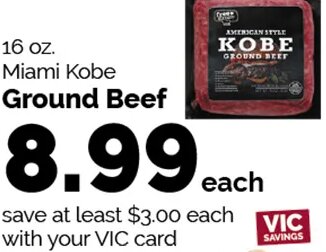 Miami Kobe Ground Beef at Harris Teeter