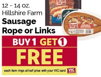 Hillshire Farm Sausage Rope or Links