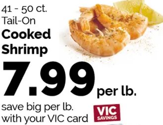 Cooked Shrimp at Harris Teeter