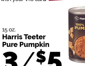 Harris Teeter Pure Pumpkin