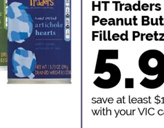 HT Traders Peanut Butter Filled Pretzels at Harris Teeter