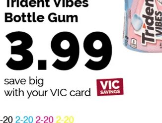 Trident Vibes Bottle Gum