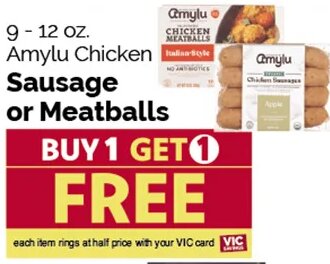 Amylu Chicken Sausage or Meatballs