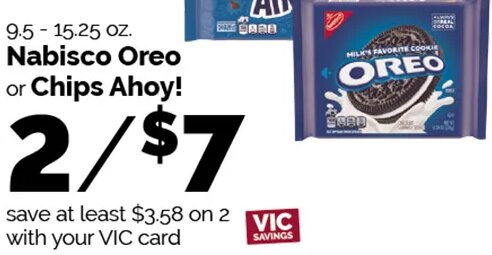Nabisco Oreo or Chips Ahoy!