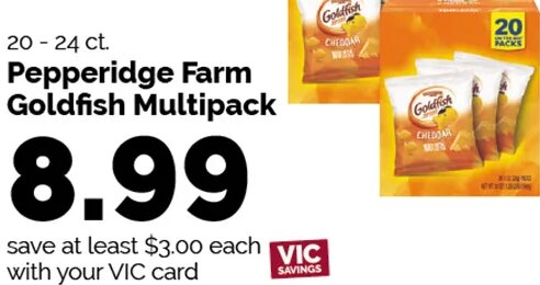 Pepperidge Farm Goldfish Multipack at Harris Teeter