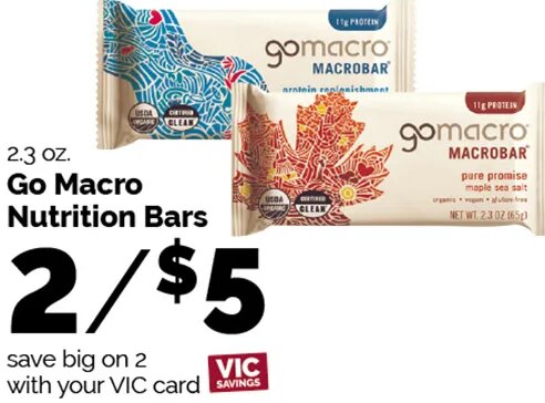 Go Macro Nutrition Bars