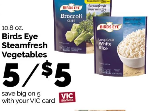 Birds Eye Steamfresh Vegetables