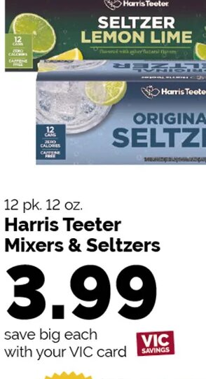 Harris Teeter Mixers & Seltzers at Harris Teeter