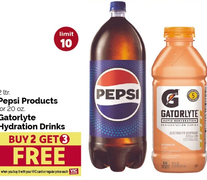Pepsi Products or Gatorlyte