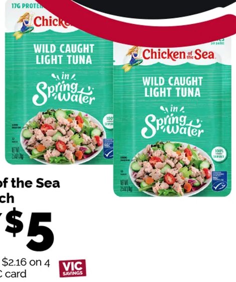 Chicken of the Sea Tuna Pouch at Harris Teeter